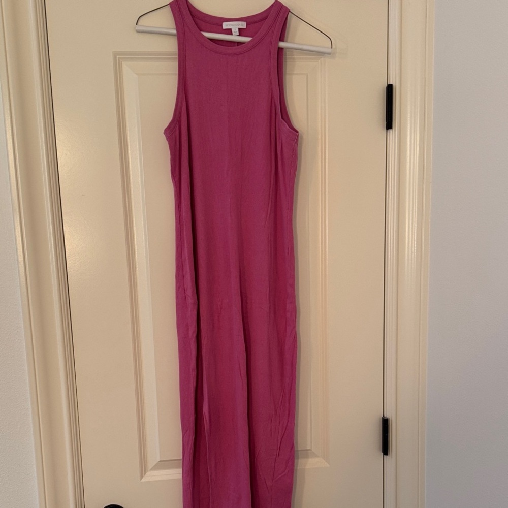Beyond Yoga Vibrant Pink Maxi Dress
